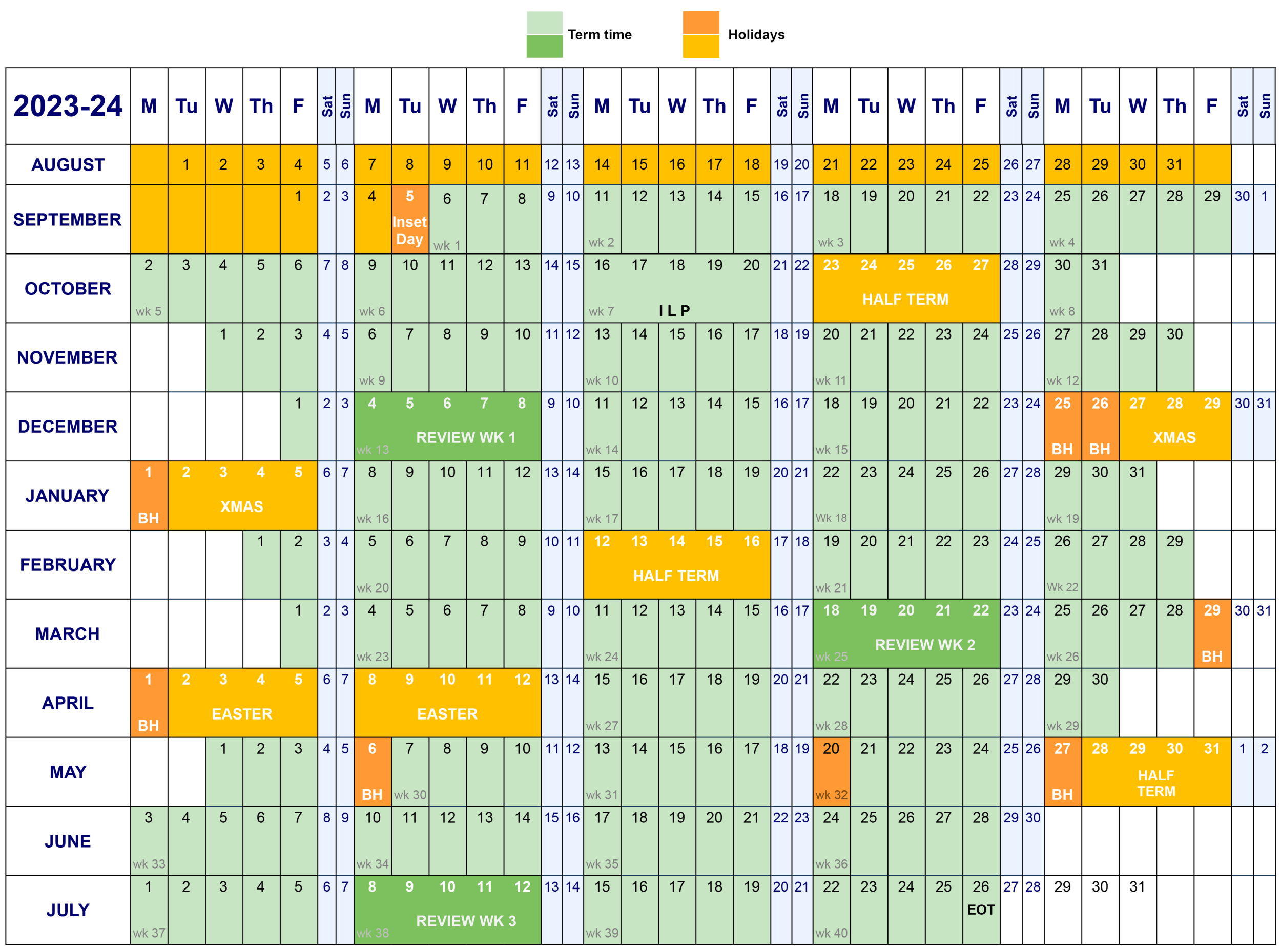 Academicyearcalendar 2324 Updated